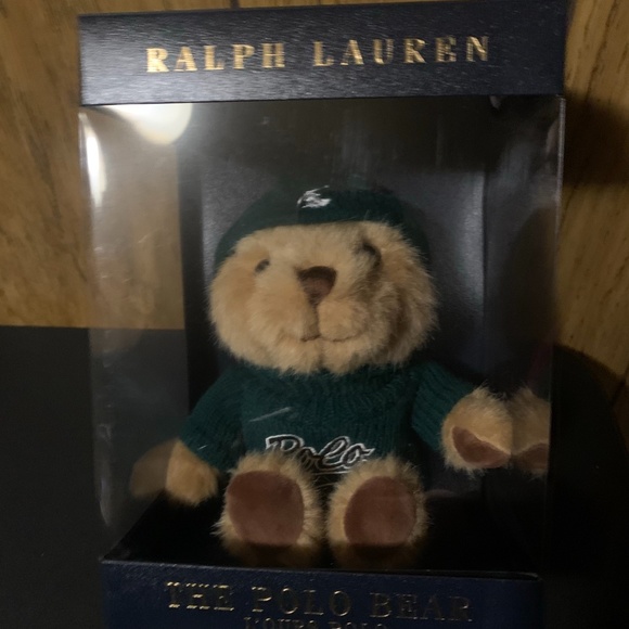 Ralph Lauren Other - Ralph Lauren The Polo Bear Holiday 2021 small stuffed teddy bear . Green